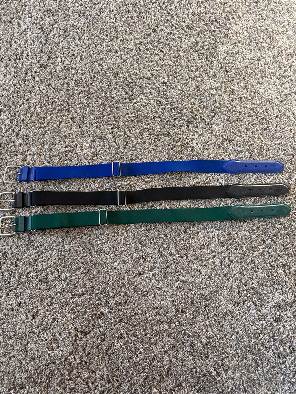 adidas Kids baseball Belt Set - Blue, Black, Green